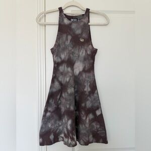 Diesel Ribbed Knit Top in Gray and Pink Dress size XS Pre Owned